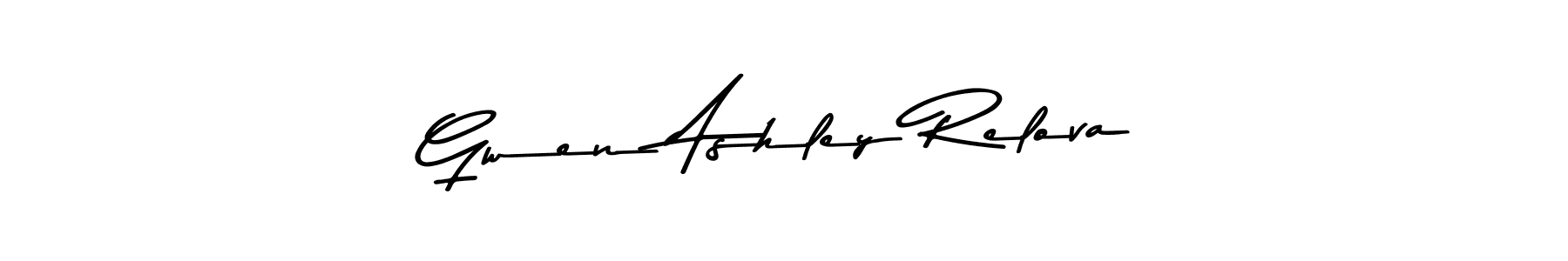 Make a beautiful signature design for name Gwen Ashley Relova. Use this online signature maker to create a handwritten signature for free. Gwen Ashley Relova signature style 9 images and pictures png