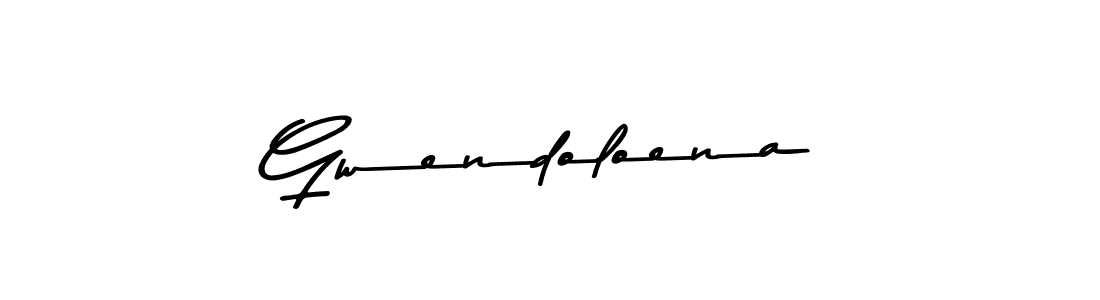 Design your own signature with our free online signature maker. With this signature software, you can create a handwritten (Asem Kandis PERSONAL USE) signature for name Gwendoloena. Gwendoloena signature style 9 images and pictures png