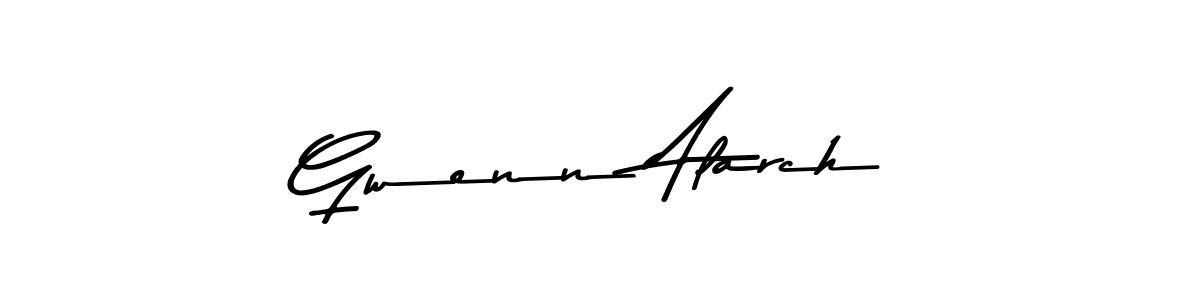 Design your own signature with our free online signature maker. With this signature software, you can create a handwritten (Asem Kandis PERSONAL USE) signature for name Gwenn Alarch. Gwenn Alarch signature style 9 images and pictures png