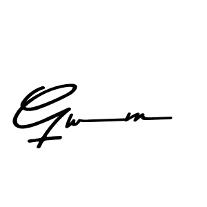 Also we have Gwm name is the best signature style. Create professional handwritten signature collection using Asem Kandis PERSONAL USE autograph style. Gwm signature style 9 images and pictures png