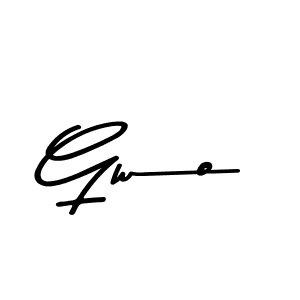 You should practise on your own different ways (Asem Kandis PERSONAL USE) to write your name (Gwo) in signature. don't let someone else do it for you. Gwo signature style 9 images and pictures png