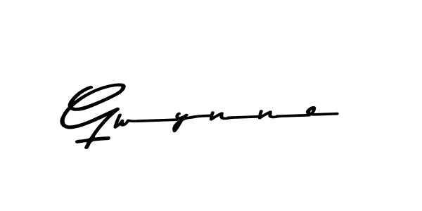 Create a beautiful signature design for name Gwynne. With this signature (Asem Kandis PERSONAL USE) fonts, you can make a handwritten signature for free. Gwynne signature style 9 images and pictures png