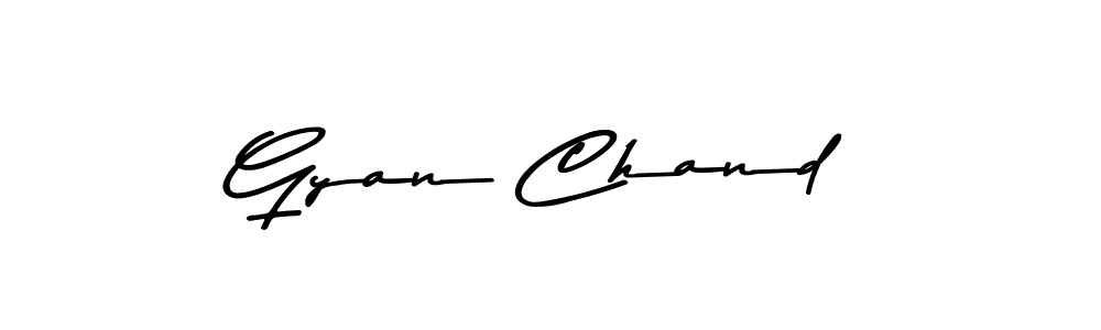 How to make Gyan Chand name signature. Use Asem Kandis PERSONAL USE style for creating short signs online. This is the latest handwritten sign. Gyan Chand signature style 9 images and pictures png