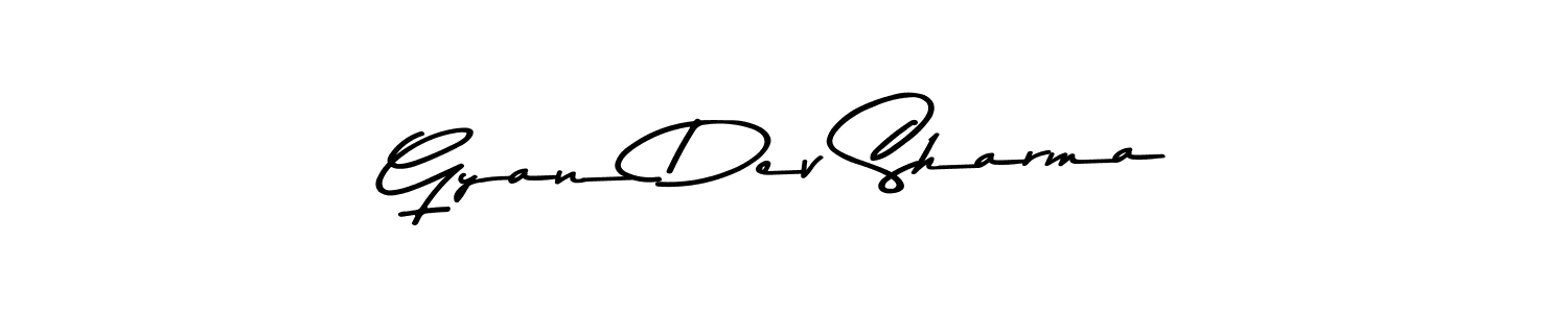 Design your own signature with our free online signature maker. With this signature software, you can create a handwritten (Asem Kandis PERSONAL USE) signature for name Gyan Dev Sharma. Gyan Dev Sharma signature style 9 images and pictures png