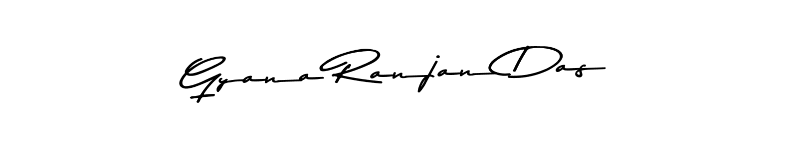 How to make Gyana Ranjan Das name signature. Use Asem Kandis PERSONAL USE style for creating short signs online. This is the latest handwritten sign. Gyana Ranjan Das signature style 9 images and pictures png