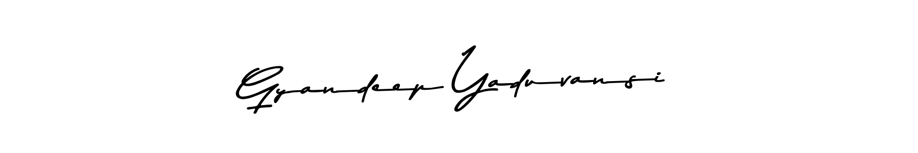 Make a short Gyandeep Yaduvansi signature style. Manage your documents anywhere anytime using Asem Kandis PERSONAL USE. Create and add eSignatures, submit forms, share and send files easily. Gyandeep Yaduvansi signature style 9 images and pictures png