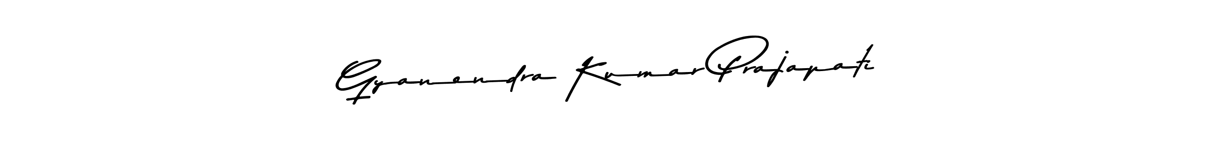 Make a beautiful signature design for name Gyanendra Kumar Prajapati. With this signature (Asem Kandis PERSONAL USE) style, you can create a handwritten signature for free. Gyanendra Kumar Prajapati signature style 9 images and pictures png