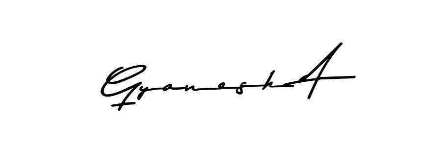 Asem Kandis PERSONAL USE is a professional signature style that is perfect for those who want to add a touch of class to their signature. It is also a great choice for those who want to make their signature more unique. Get Gyanesh A name to fancy signature for free. Gyanesh A signature style 9 images and pictures png