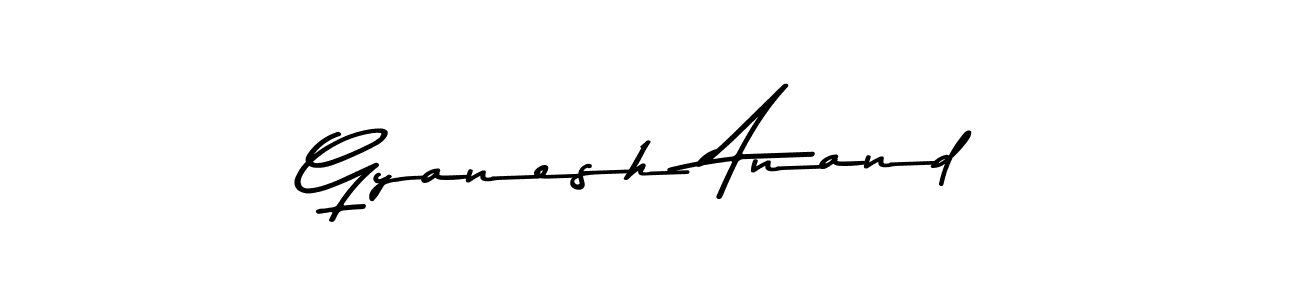 Create a beautiful signature design for name Gyanesh Anand. With this signature (Asem Kandis PERSONAL USE) fonts, you can make a handwritten signature for free. Gyanesh Anand signature style 9 images and pictures png