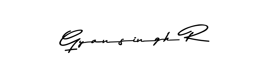 Use a signature maker to create a handwritten signature online. With this signature software, you can design (Asem Kandis PERSONAL USE) your own signature for name Gyansingh R. Gyansingh R signature style 9 images and pictures png