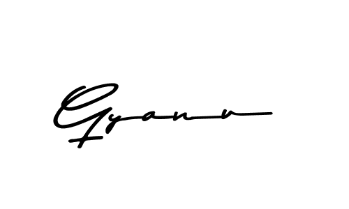 How to make Gyanu signature? Asem Kandis PERSONAL USE is a professional autograph style. Create handwritten signature for Gyanu name. Gyanu signature style 9 images and pictures png