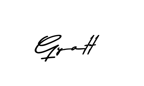 This is the best signature style for the Gyatt name. Also you like these signature font (Asem Kandis PERSONAL USE). Mix name signature. Gyatt signature style 9 images and pictures png