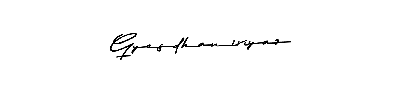 Once you've used our free online signature maker to create your best signature Asem Kandis PERSONAL USE style, it's time to enjoy all of the benefits that Gyesdhaniriyaz name signing documents. Gyesdhaniriyaz signature style 9 images and pictures png
