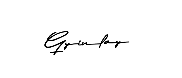 Design your own signature with our free online signature maker. With this signature software, you can create a handwritten (Asem Kandis PERSONAL USE) signature for name Gyinlay. Gyinlay signature style 9 images and pictures png