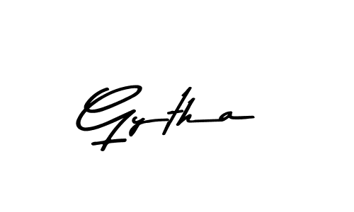 How to make Gytha signature? Asem Kandis PERSONAL USE is a professional autograph style. Create handwritten signature for Gytha name. Gytha signature style 9 images and pictures png