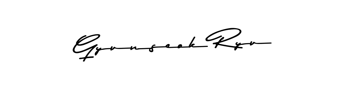 How to make Gyunseok Ryu signature? Asem Kandis PERSONAL USE is a professional autograph style. Create handwritten signature for Gyunseok Ryu name. Gyunseok Ryu signature style 9 images and pictures png