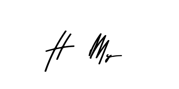 Create a beautiful signature design for name Hà My. With this signature (Asem Kandis PERSONAL USE) fonts, you can make a handwritten signature for free. Hà My signature style 9 images and pictures png