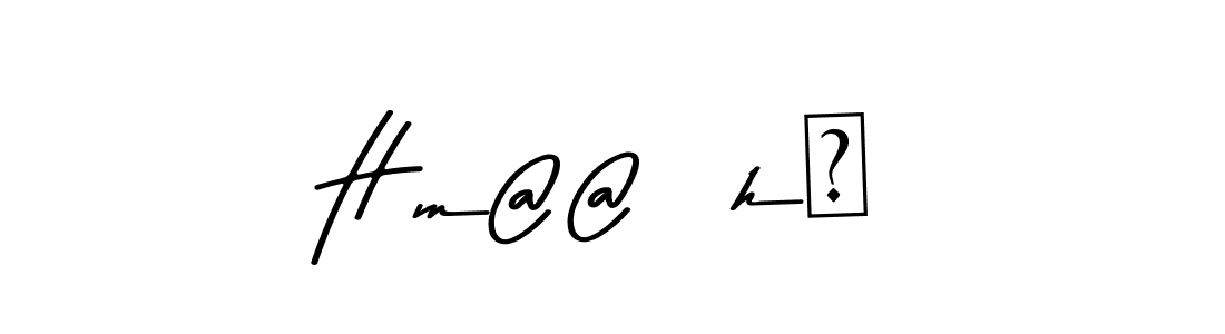 How to make Hîm@@ßhū name signature. Use Asem Kandis PERSONAL USE style for creating short signs online. This is the latest handwritten sign. Hîm@@ßhū signature style 9 images and pictures png