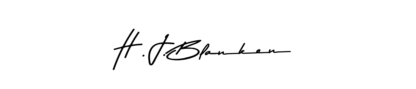 The best way (Asem Kandis PERSONAL USE) to make a short signature is to pick only two or three words in your name. The name H . J. Blanken include a total of six letters. For converting this name. H . J. Blanken signature style 9 images and pictures png