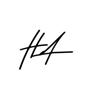 The best way (Asem Kandis PERSONAL USE) to make a short signature is to pick only two or three words in your name. The name H A include a total of six letters. For converting this name. H A signature style 9 images and pictures png