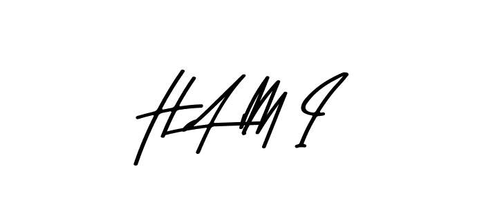 How to Draw H A M I signature style? Asem Kandis PERSONAL USE is a latest design signature styles for name H A M I. H A M I signature style 9 images and pictures png