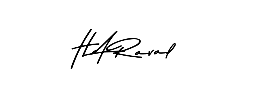 Similarly Asem Kandis PERSONAL USE is the best handwritten signature design. Signature creator online .You can use it as an online autograph creator for name H A Raval. H A Raval signature style 9 images and pictures png