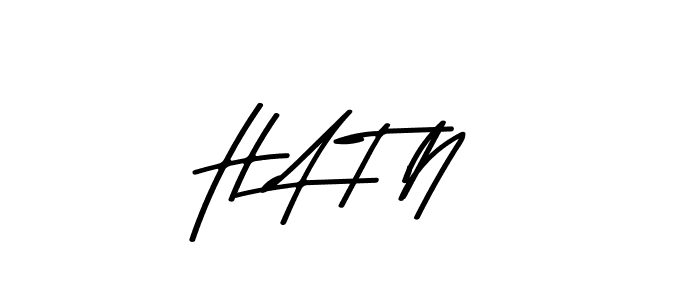 Design your own signature with our free online signature maker. With this signature software, you can create a handwritten (Asem Kandis PERSONAL USE) signature for name H A T N. H A T N signature style 9 images and pictures png