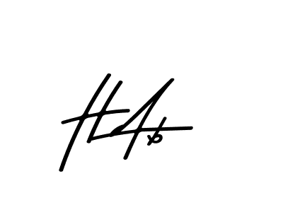 Design your own signature with our free online signature maker. With this signature software, you can create a handwritten (Asem Kandis PERSONAL USE) signature for name H Ab. H Ab signature style 9 images and pictures png