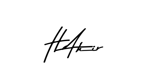 H Ahir stylish signature style. Best Handwritten Sign (Asem Kandis PERSONAL USE) for my name. Handwritten Signature Collection Ideas for my name H Ahir. H Ahir signature style 9 images and pictures png