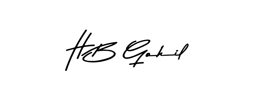 Also we have H B Gohil name is the best signature style. Create professional handwritten signature collection using Asem Kandis PERSONAL USE autograph style. H B Gohil signature style 9 images and pictures png