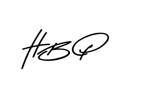 The best way (Asem Kandis PERSONAL USE) to make a short signature is to pick only two or three words in your name. The name H B P include a total of six letters. For converting this name. H B P signature style 9 images and pictures png