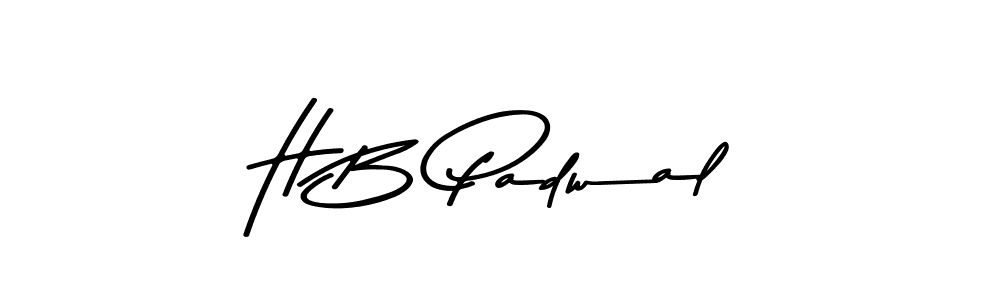 Use a signature maker to create a handwritten signature online. With this signature software, you can design (Asem Kandis PERSONAL USE) your own signature for name H B Padwal. H B Padwal signature style 9 images and pictures png
