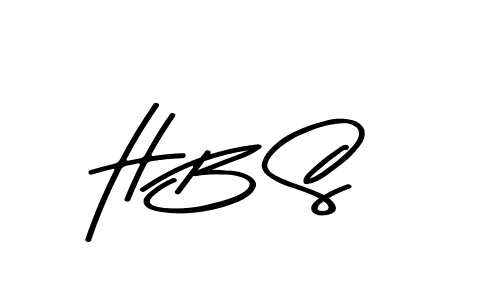 Design your own signature with our free online signature maker. With this signature software, you can create a handwritten (Asem Kandis PERSONAL USE) signature for name H B S. H B S signature style 9 images and pictures png