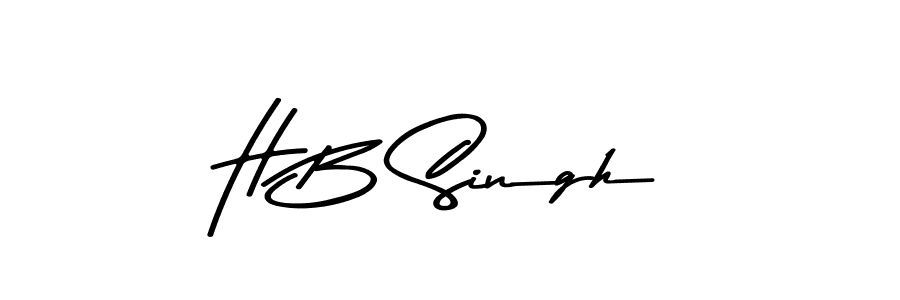 Also You can easily find your signature by using the search form. We will create H B Singh name handwritten signature images for you free of cost using Asem Kandis PERSONAL USE sign style. H B Singh signature style 9 images and pictures png