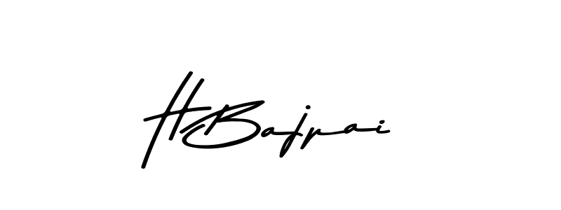Use a signature maker to create a handwritten signature online. With this signature software, you can design (Asem Kandis PERSONAL USE) your own signature for name H Bajpai. H Bajpai signature style 9 images and pictures png