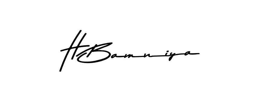 Here are the top 10 professional signature styles for the name H Bamniya. These are the best autograph styles you can use for your name. H Bamniya signature style 9 images and pictures png