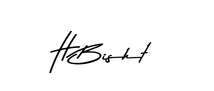 The best way (Asem Kandis PERSONAL USE) to make a short signature is to pick only two or three words in your name. The name H Bisht include a total of six letters. For converting this name. H Bisht signature style 9 images and pictures png