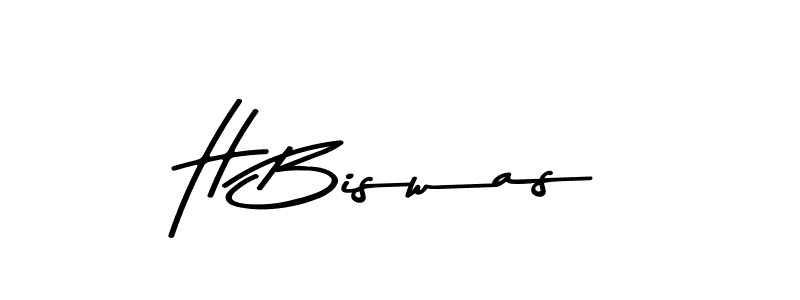 You should practise on your own different ways (Asem Kandis PERSONAL USE) to write your name (H Biswas) in signature. don't let someone else do it for you. H Biswas signature style 9 images and pictures png