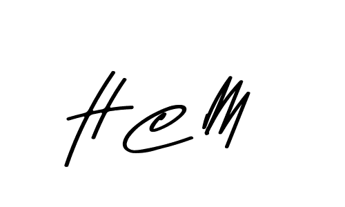 Make a beautiful signature design for name H C M. Use this online signature maker to create a handwritten signature for free. H C M signature style 9 images and pictures png