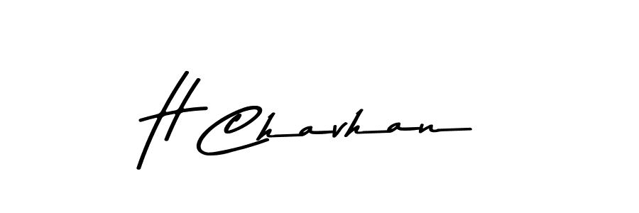 Use a signature maker to create a handwritten signature online. With this signature software, you can design (Asem Kandis PERSONAL USE) your own signature for name H Chavhan. H Chavhan signature style 9 images and pictures png