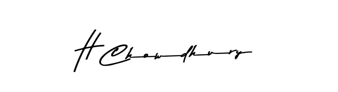 You should practise on your own different ways (Asem Kandis PERSONAL USE) to write your name (H Chowdhury) in signature. don't let someone else do it for you. H Chowdhury signature style 9 images and pictures png