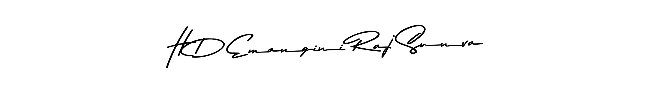 Use a signature maker to create a handwritten signature online. With this signature software, you can design (Asem Kandis PERSONAL USE) your own signature for name H D Emangini Raj Sunva. H D Emangini Raj Sunva signature style 9 images and pictures png