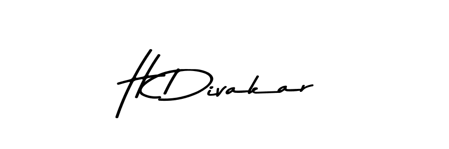 Asem Kandis PERSONAL USE is a professional signature style that is perfect for those who want to add a touch of class to their signature. It is also a great choice for those who want to make their signature more unique. Get H Divakar name to fancy signature for free. H Divakar signature style 9 images and pictures png