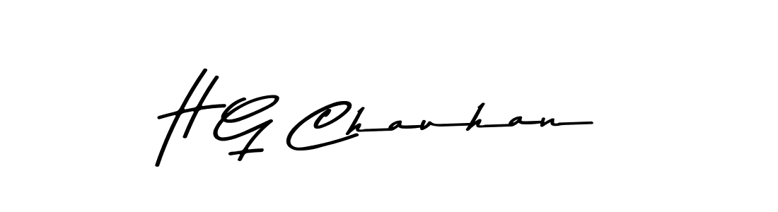 Design your own signature with our free online signature maker. With this signature software, you can create a handwritten (Asem Kandis PERSONAL USE) signature for name H G Chauhan. H G Chauhan signature style 9 images and pictures png