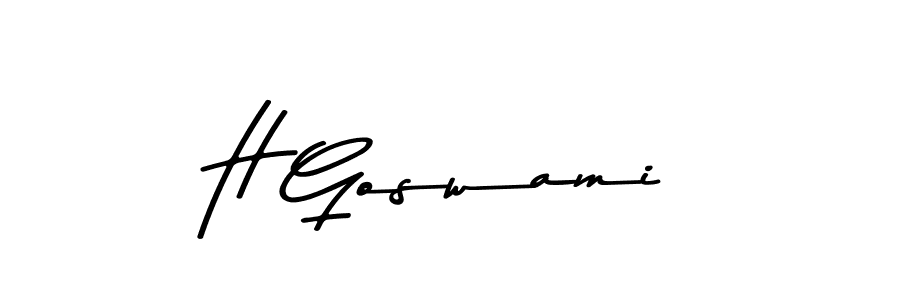 Asem Kandis PERSONAL USE is a professional signature style that is perfect for those who want to add a touch of class to their signature. It is also a great choice for those who want to make their signature more unique. Get H Goswami name to fancy signature for free. H Goswami signature style 9 images and pictures png