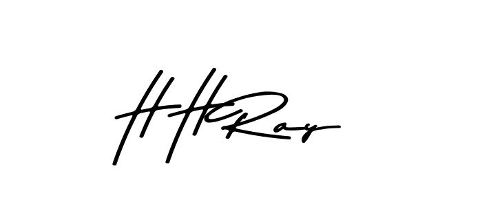 Make a beautiful signature design for name H H Ray. With this signature (Asem Kandis PERSONAL USE) style, you can create a handwritten signature for free. H H Ray signature style 9 images and pictures png