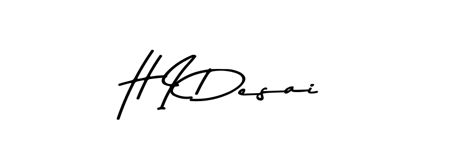 Use a signature maker to create a handwritten signature online. With this signature software, you can design (Asem Kandis PERSONAL USE) your own signature for name H I Desai. H I Desai signature style 9 images and pictures png