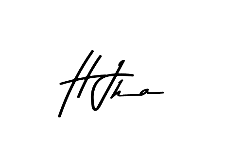 The best way (Asem Kandis PERSONAL USE) to make a short signature is to pick only two or three words in your name. The name H Jha include a total of six letters. For converting this name. H Jha signature style 9 images and pictures png