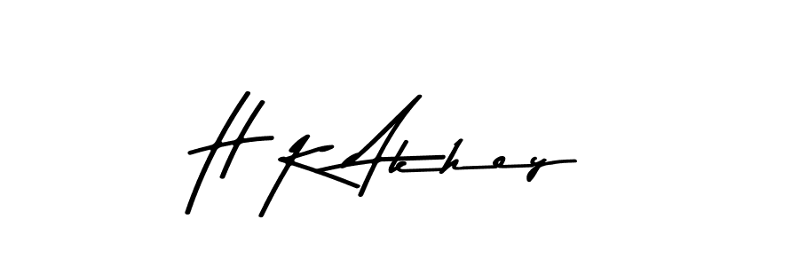 Design your own signature with our free online signature maker. With this signature software, you can create a handwritten (Asem Kandis PERSONAL USE) signature for name H K Akhey. H K Akhey signature style 9 images and pictures png