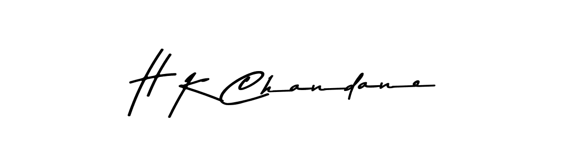 Use a signature maker to create a handwritten signature online. With this signature software, you can design (Asem Kandis PERSONAL USE) your own signature for name H K Chandane. H K Chandane signature style 9 images and pictures png